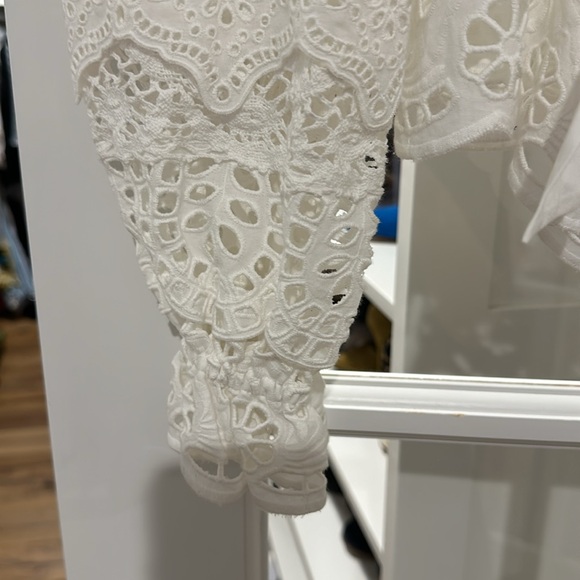 NWT Sea NY Patrizia White Lace Open Back Top Size 2 - Picture 5 of 8